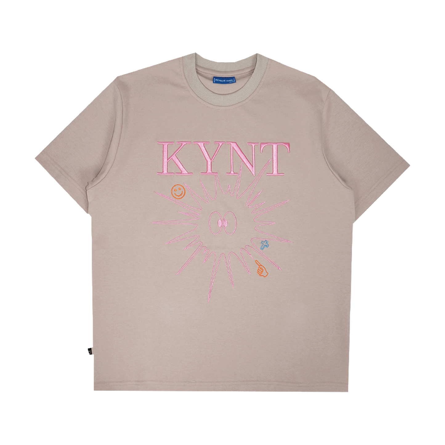 Embroidery Echinoidea Tee < Khaki Pink >