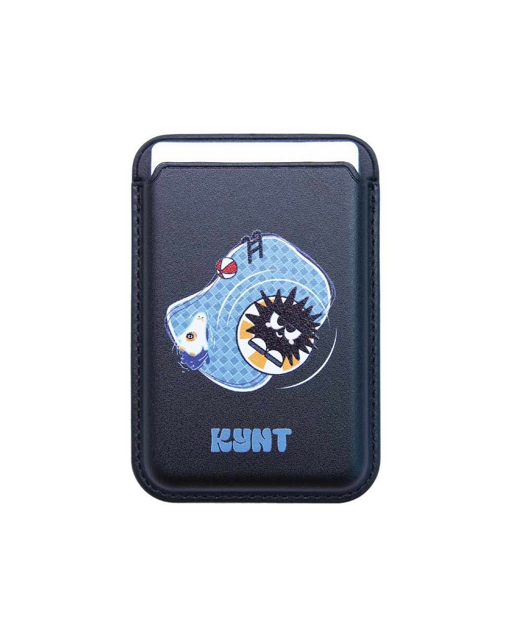 KEYNOTE | Floting Into Summer Snap-On Wallet Black - SWAGANZ