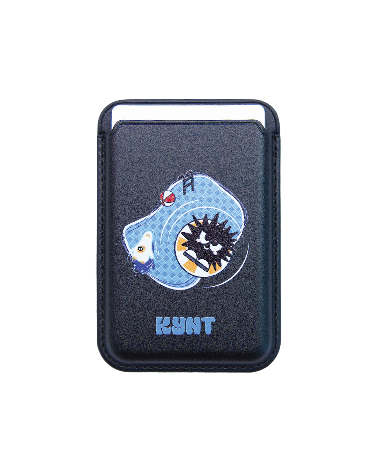 KEYNOTE | Floting Into Summer Snap-On Wallet Black - SWAGANZ