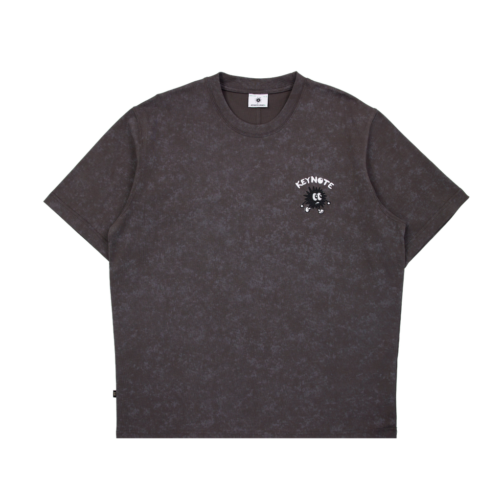Earth Tide Core Basic Washed Tee Grey