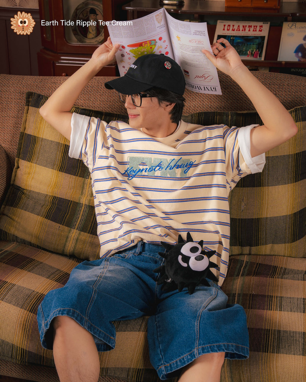 Earth Tide Ripple Tee Cream