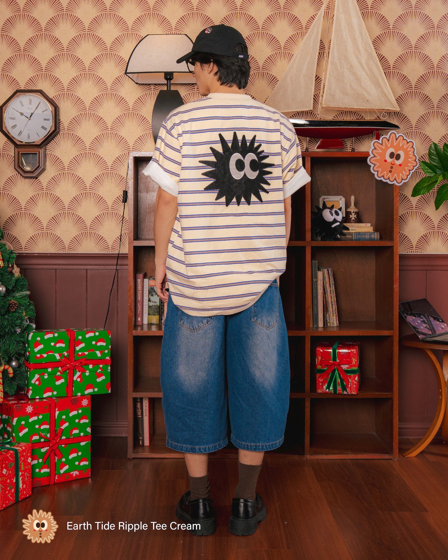 Earth Tide Ripple Tee Cream