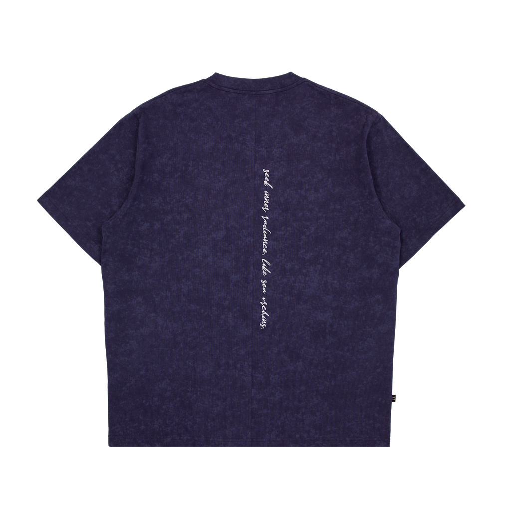 Earth Tide Core Basic Washed Tee Navy