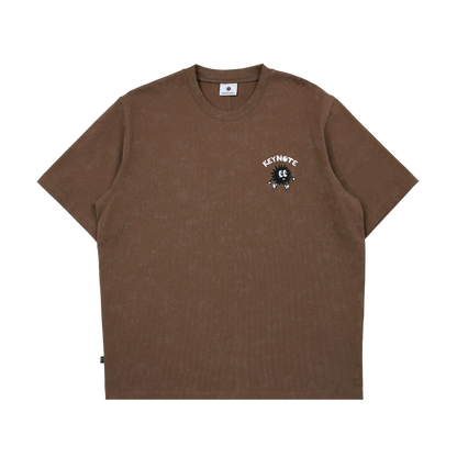 Earth Tide Core Basic Washed Tee Brown