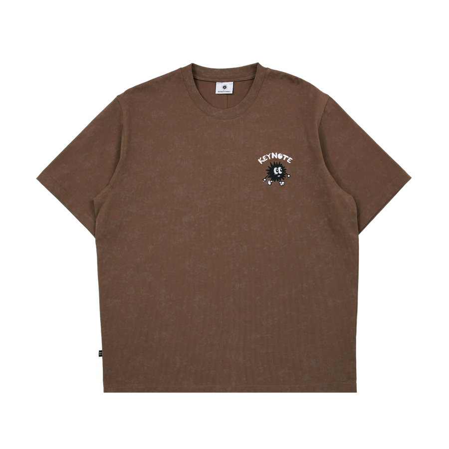 Earth Tide Core Basic Washed Tee Brown