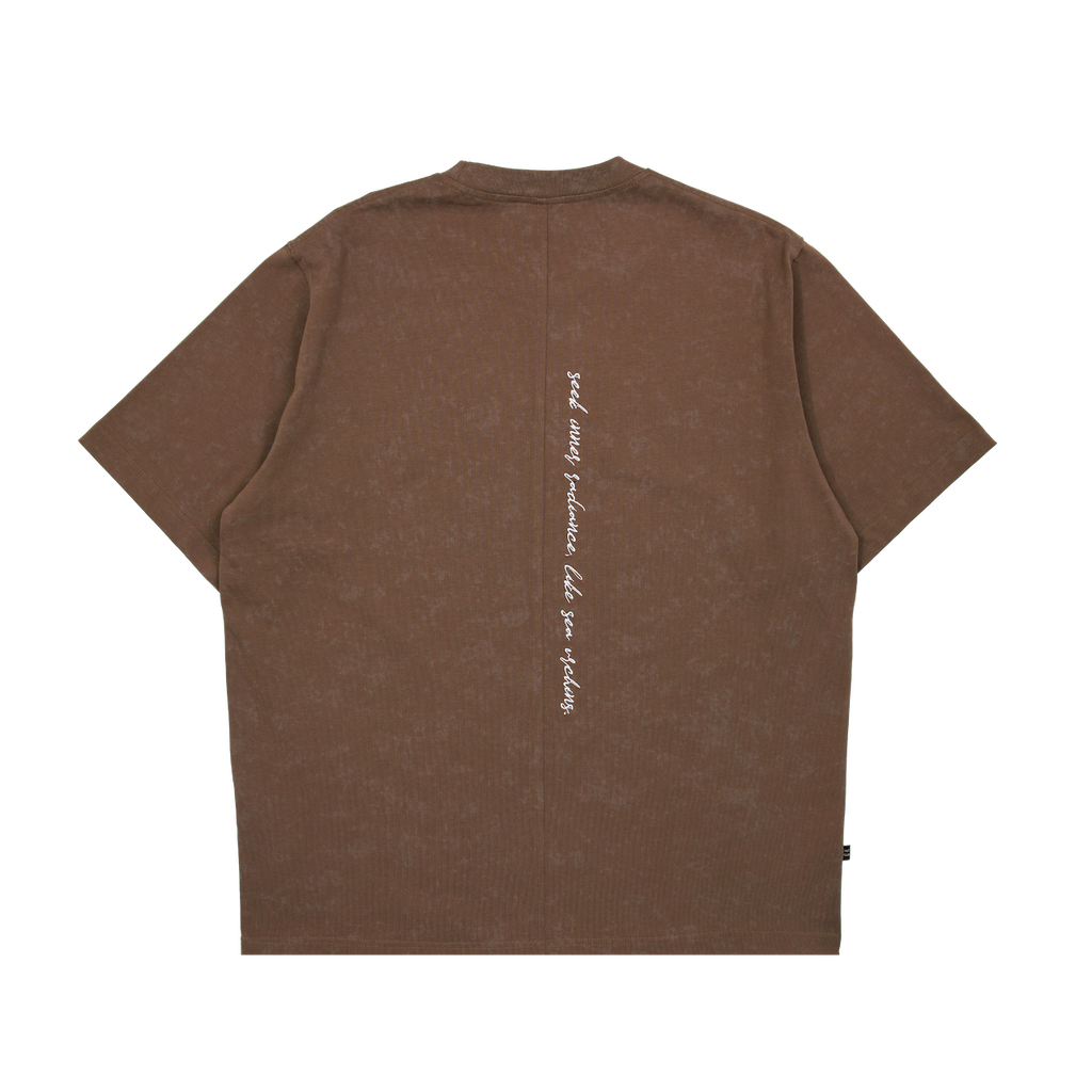 Earth Tide Core Basic Washed Tee Brown