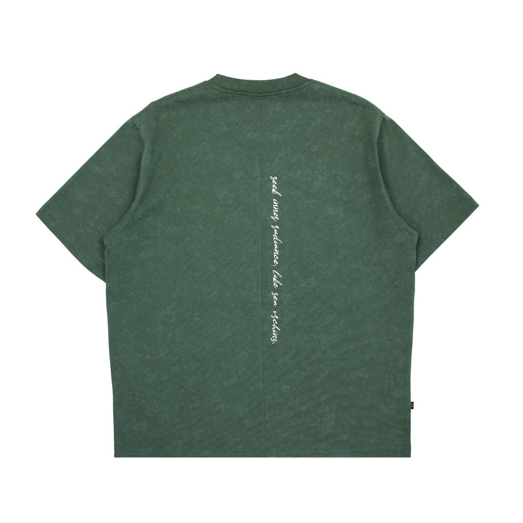 Earth Tide Core Basic Washed Tee Olive