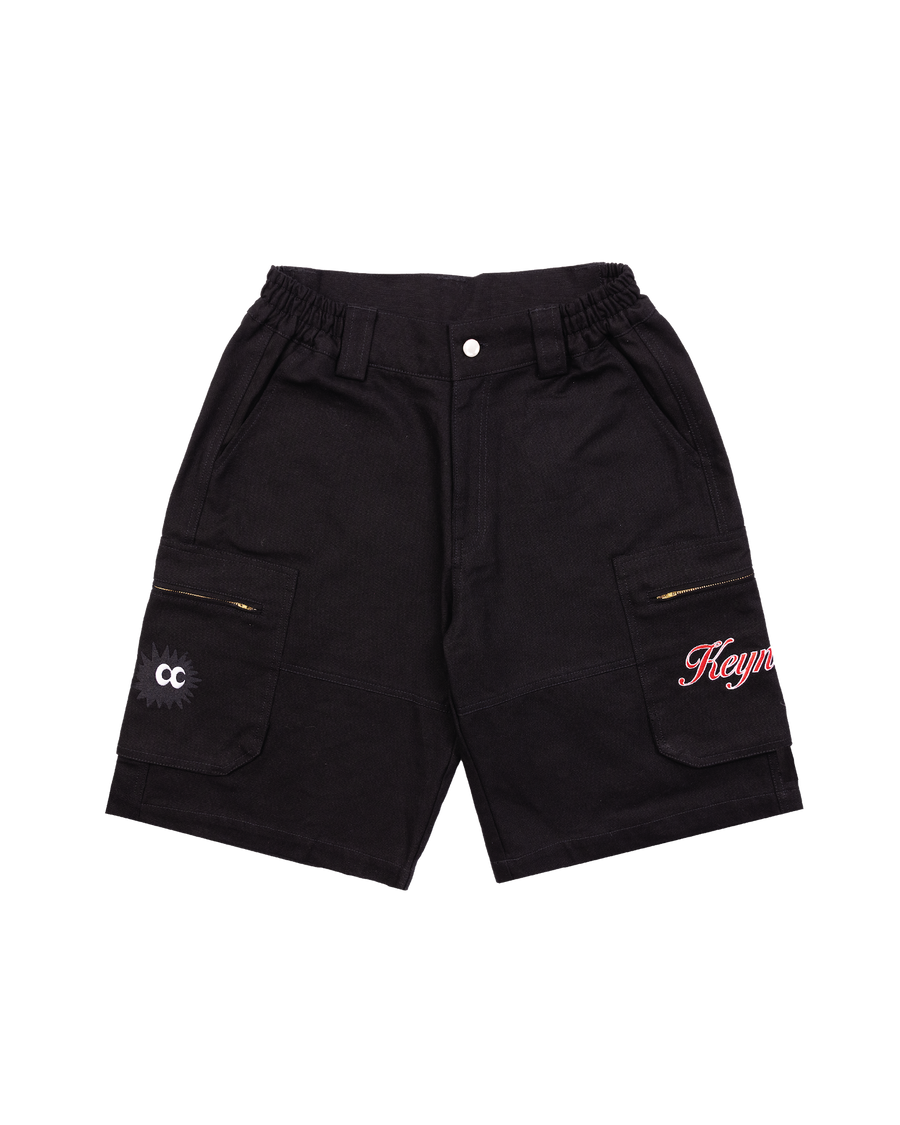Utility Pocket Denim Short Black