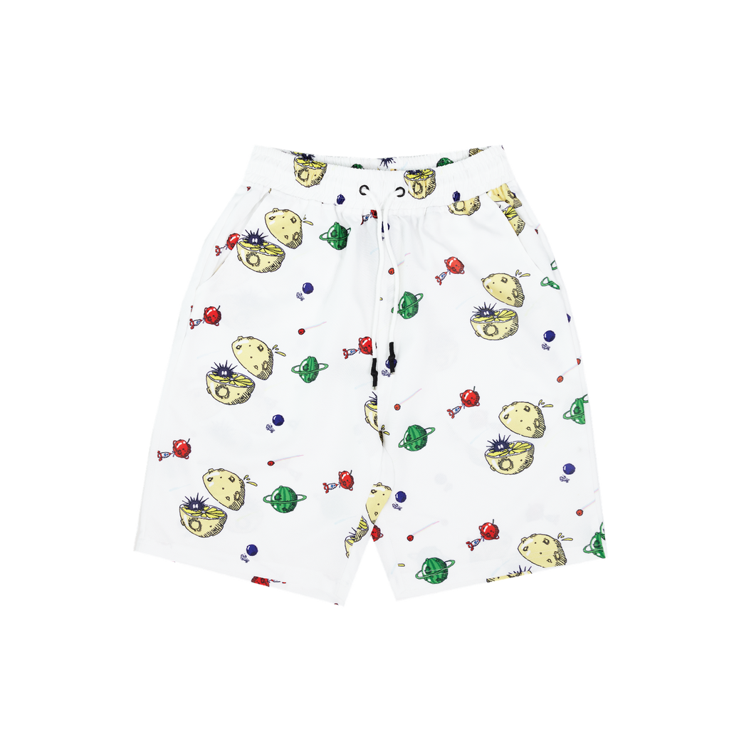 KEYNOTE | Cartoon Patterned Short White - SWAGANZ