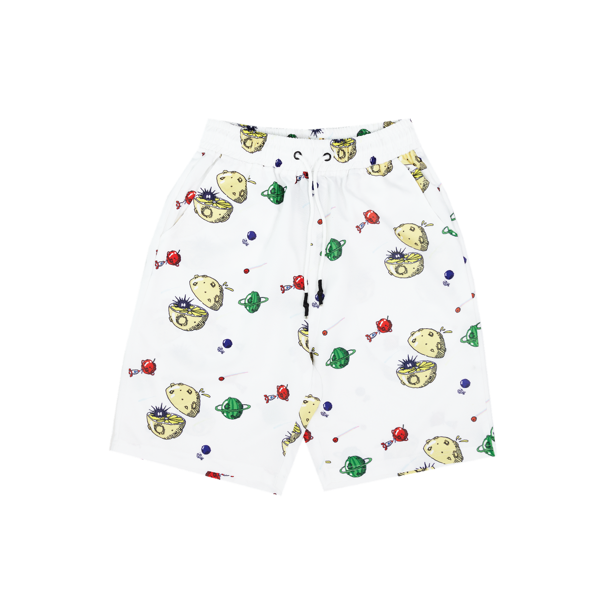 KEYNOTE | Cartoon Patterned Short White - SWAGANZ