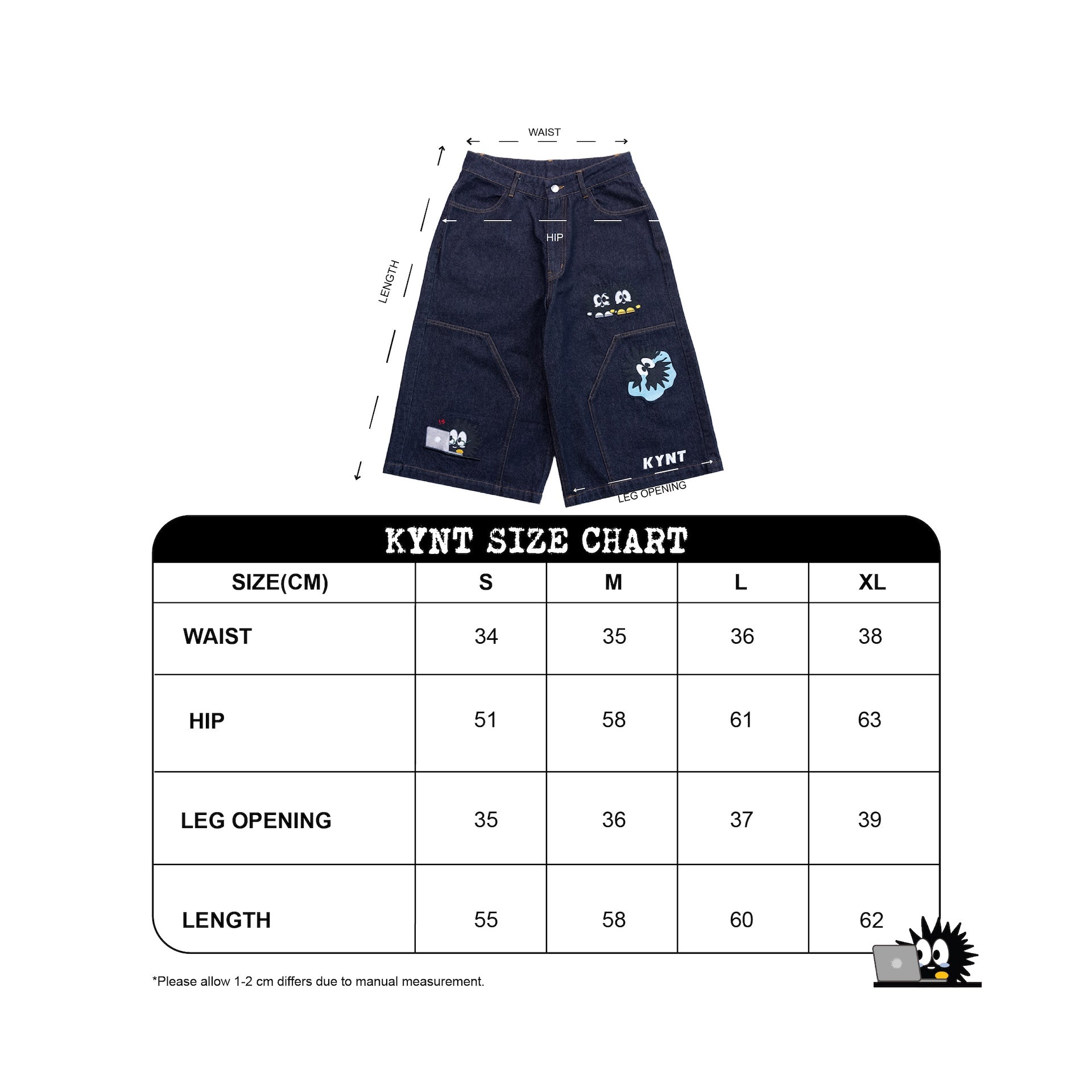 JPEG Jorts Blue