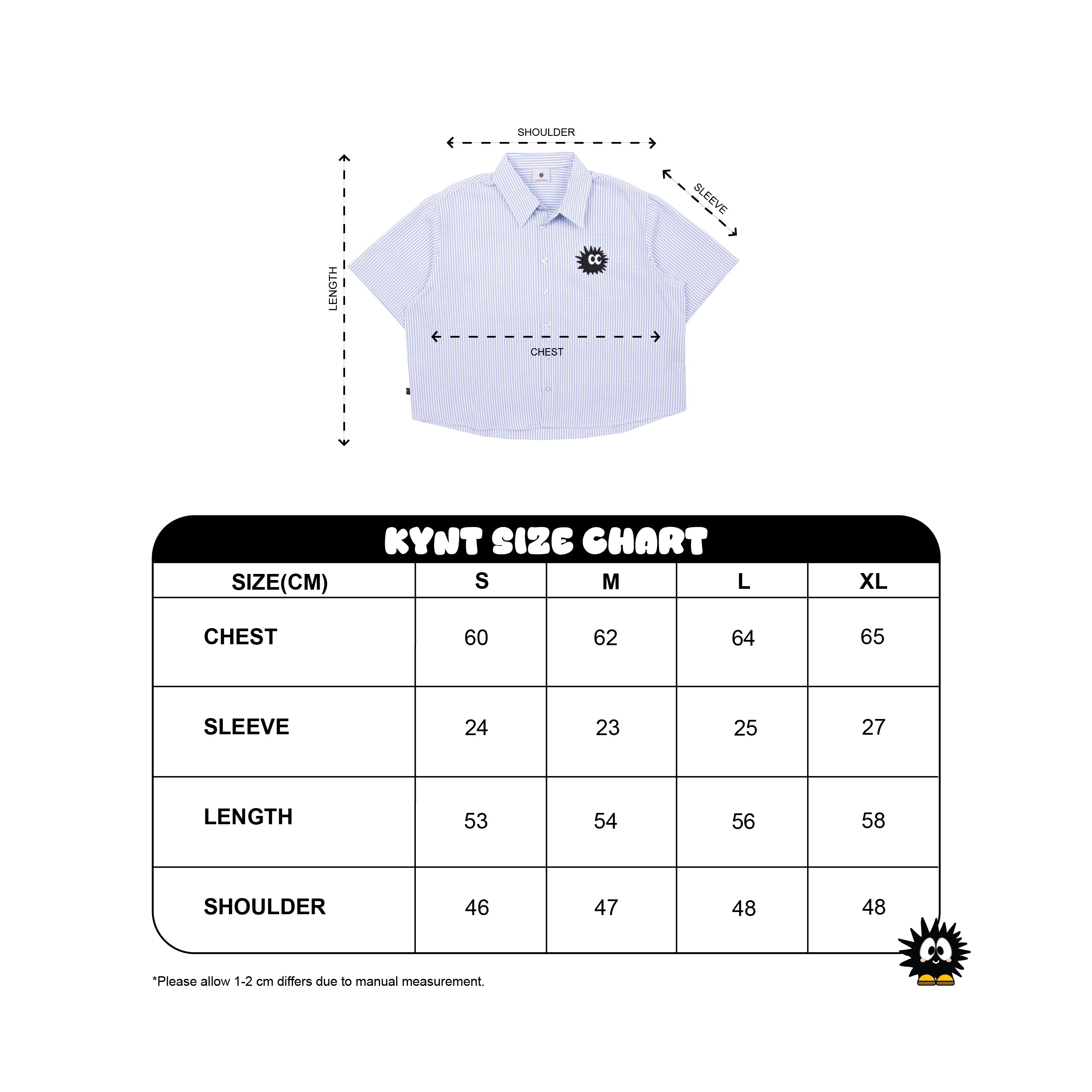 Women Urchin Line Shirt Blue