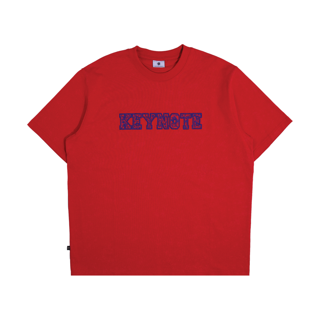 Vintage Lunar Ceramic Blossom Tee Red