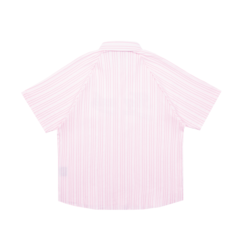 KEYNOTE | Logo Striped Shirt Pink - SWAGANZ