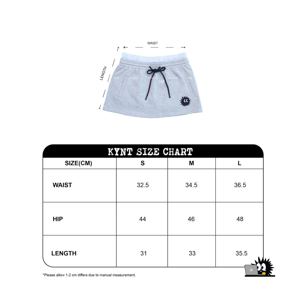 Off-Day Mini Skirt Light Grey