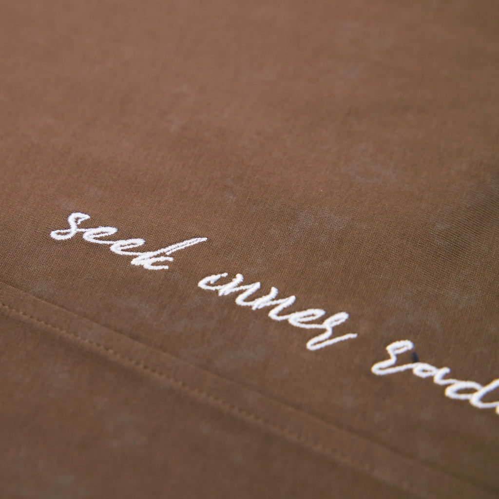 Earth Tide Core Basic Washed Tee Brown