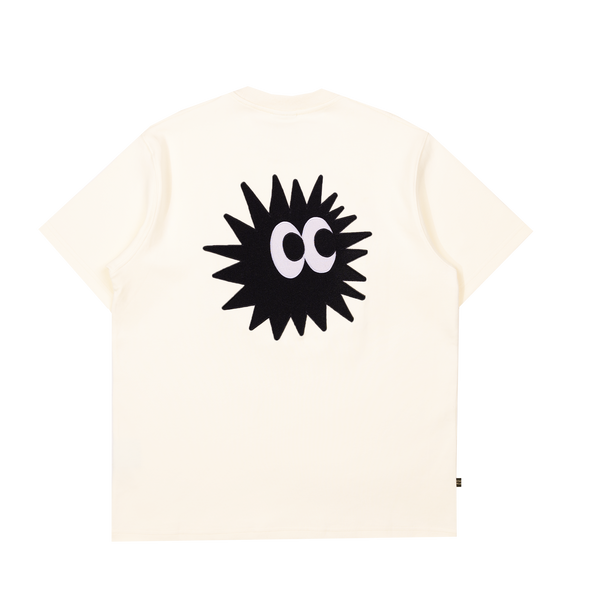 Asphalt Tee Cream flat back