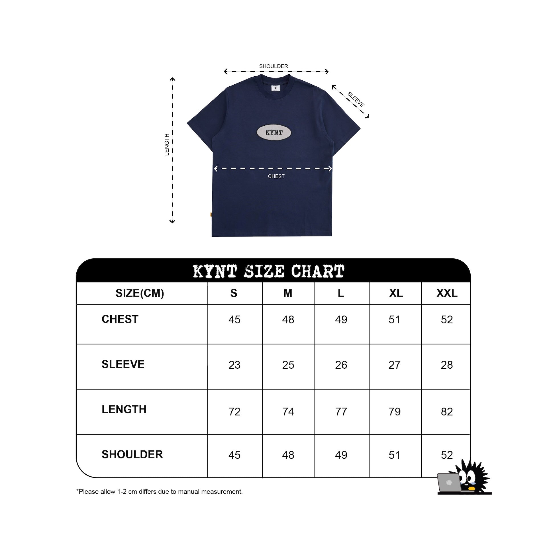 KEYNOTE | Workaholic Work Cycle Tee Navy - SWAGANZ