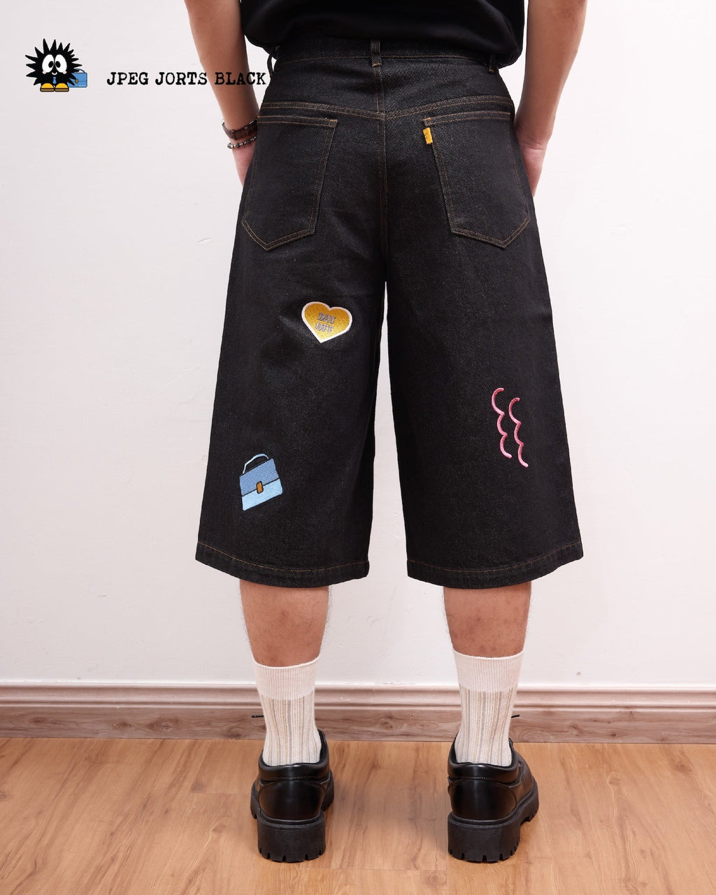 KEYNOTE | Workaholic JPEG Jorts Black - SWAGANZ