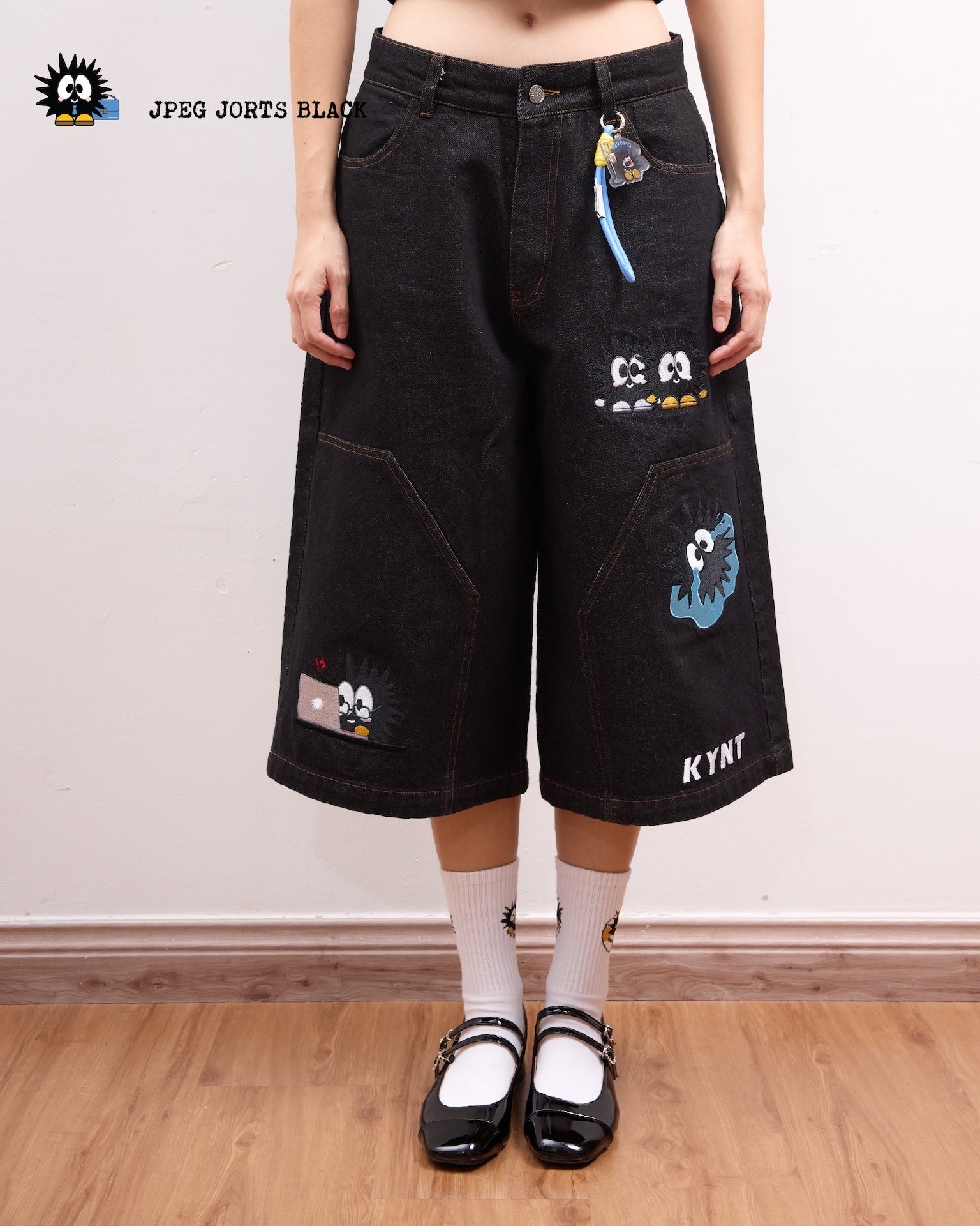 KEYNOTE | Workaholic JPEG Jorts Black - SWAGANZ