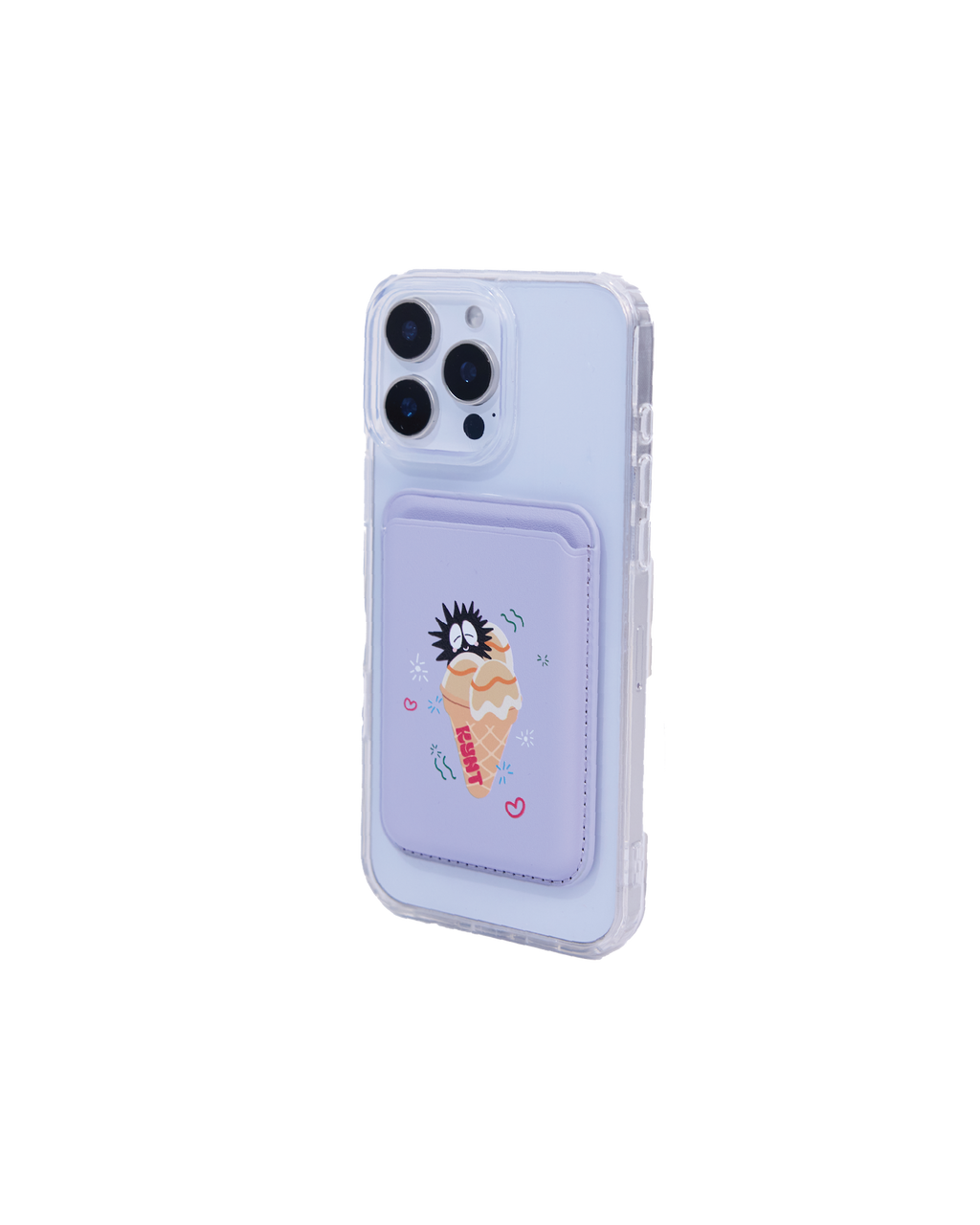Melting Summer Snap-On Wallet purple