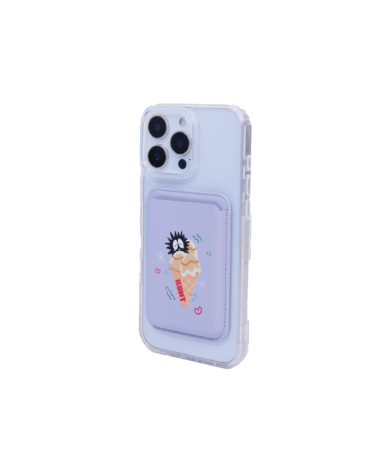 Melting Summer Snap-On Wallet purple