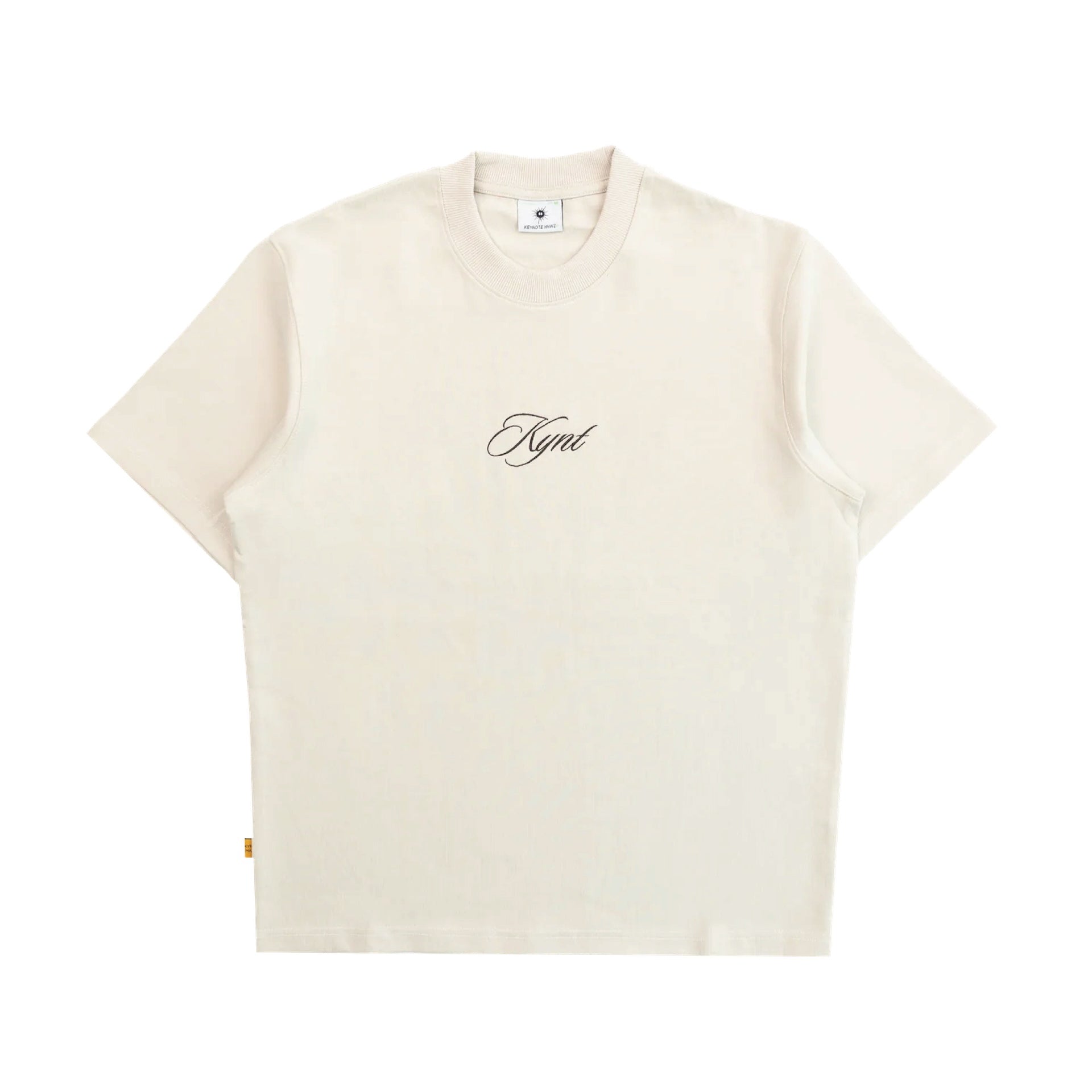 KEYNOTE | Cozy Patchwork Tee Beige - SWAGANZ