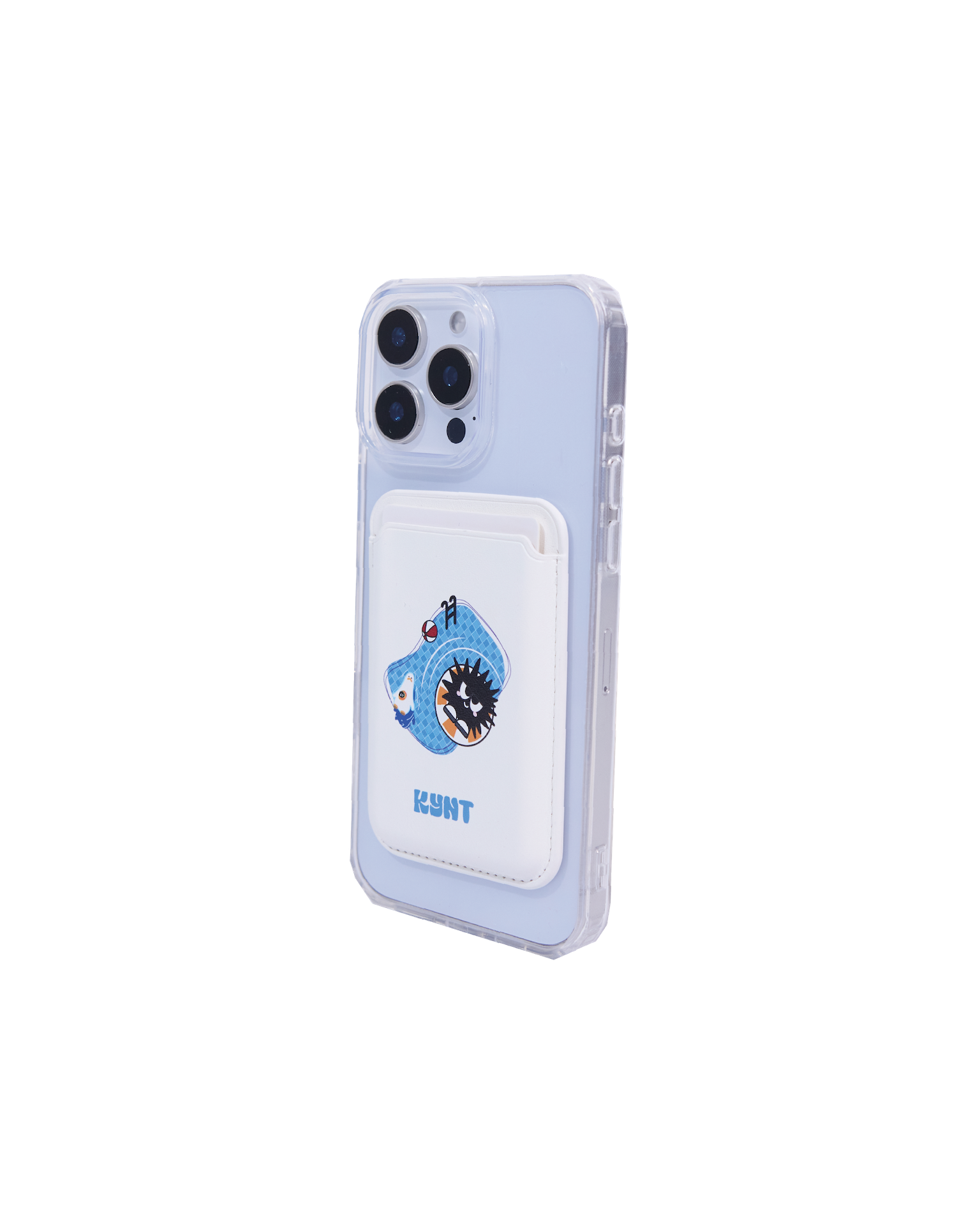 Floting Into Summer Snap-On Wallet White