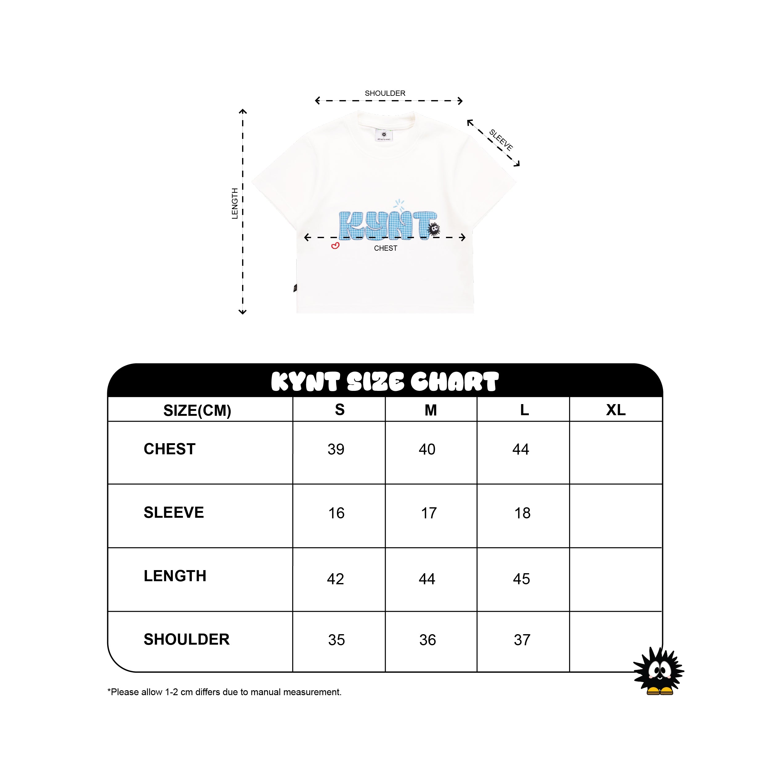 Aqua Title Crop Top White