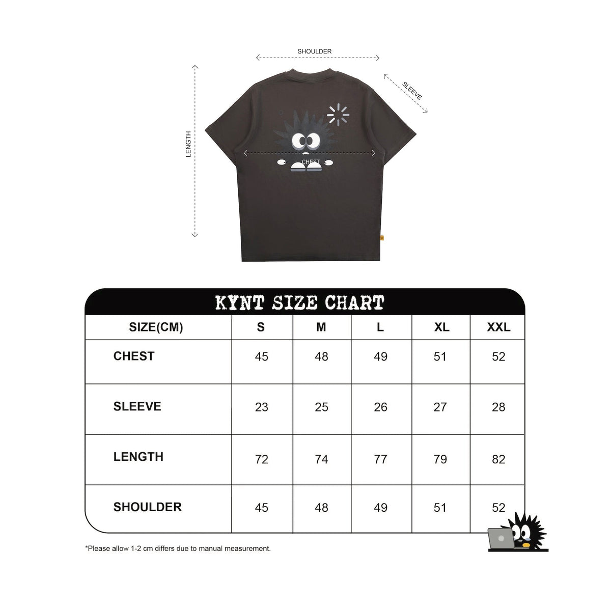 KEYNOTE | Workaholic Messy Tee Grey - SWAGANZ