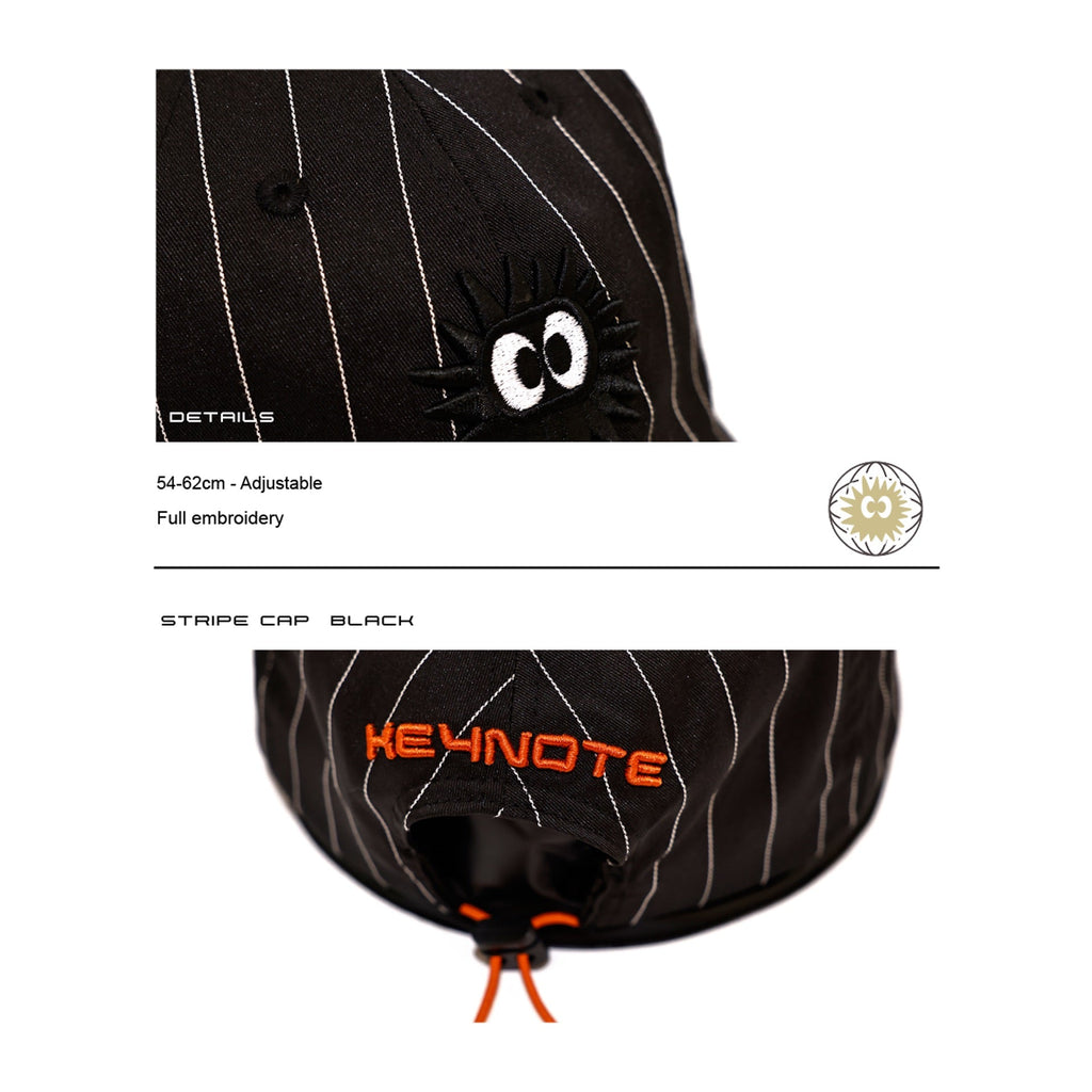 KEYNOTE | Sport Club Stripe Cap Black - SWAGANZ