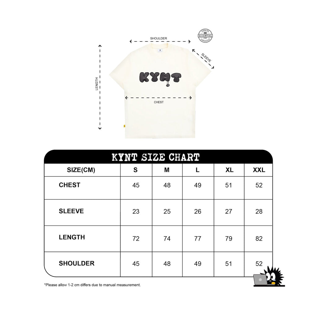 KEYNOTE | Workaholic Messy Tee Cream - SWAGANZ