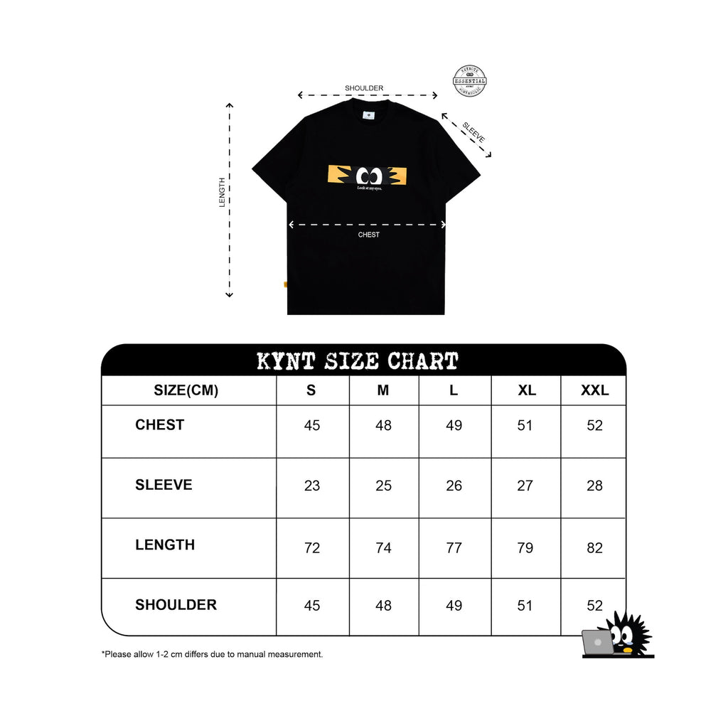 Look At My Eyes Tee Black