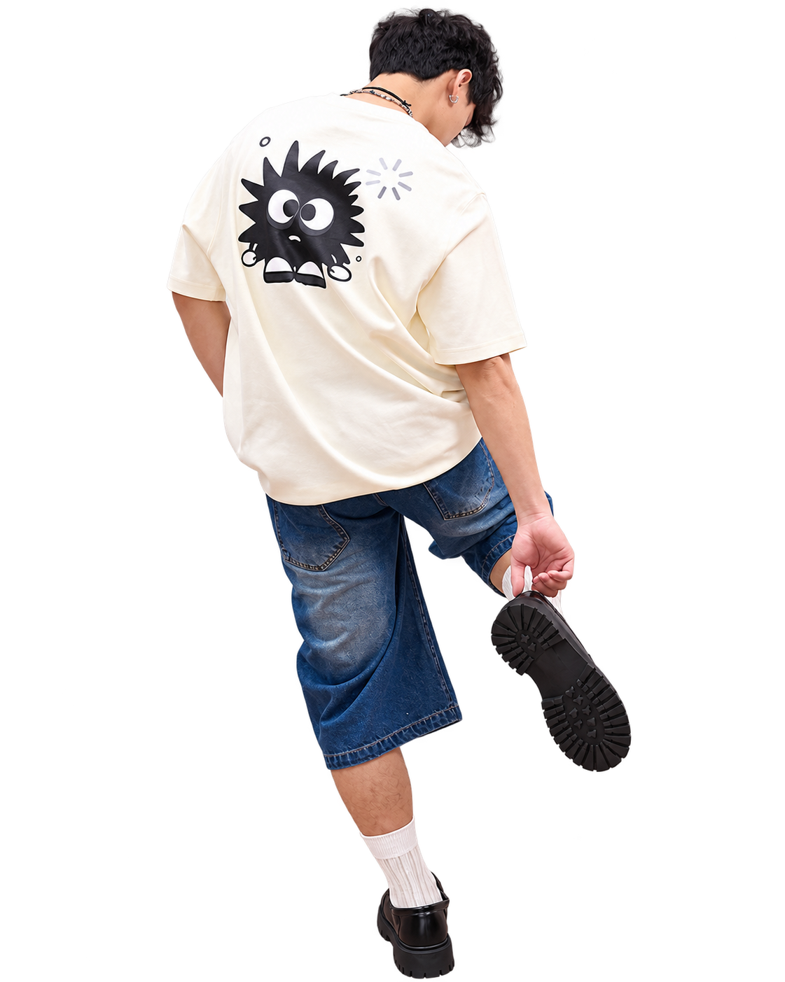 Asphalt Tee Cream back