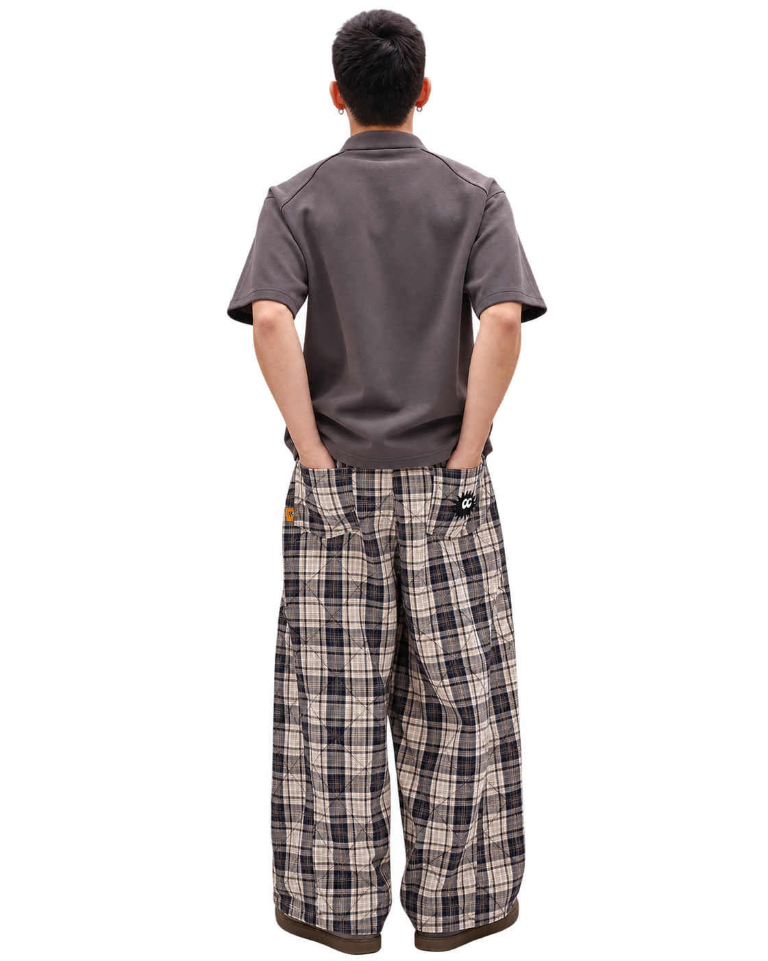 Polo T-Shirt Grey back