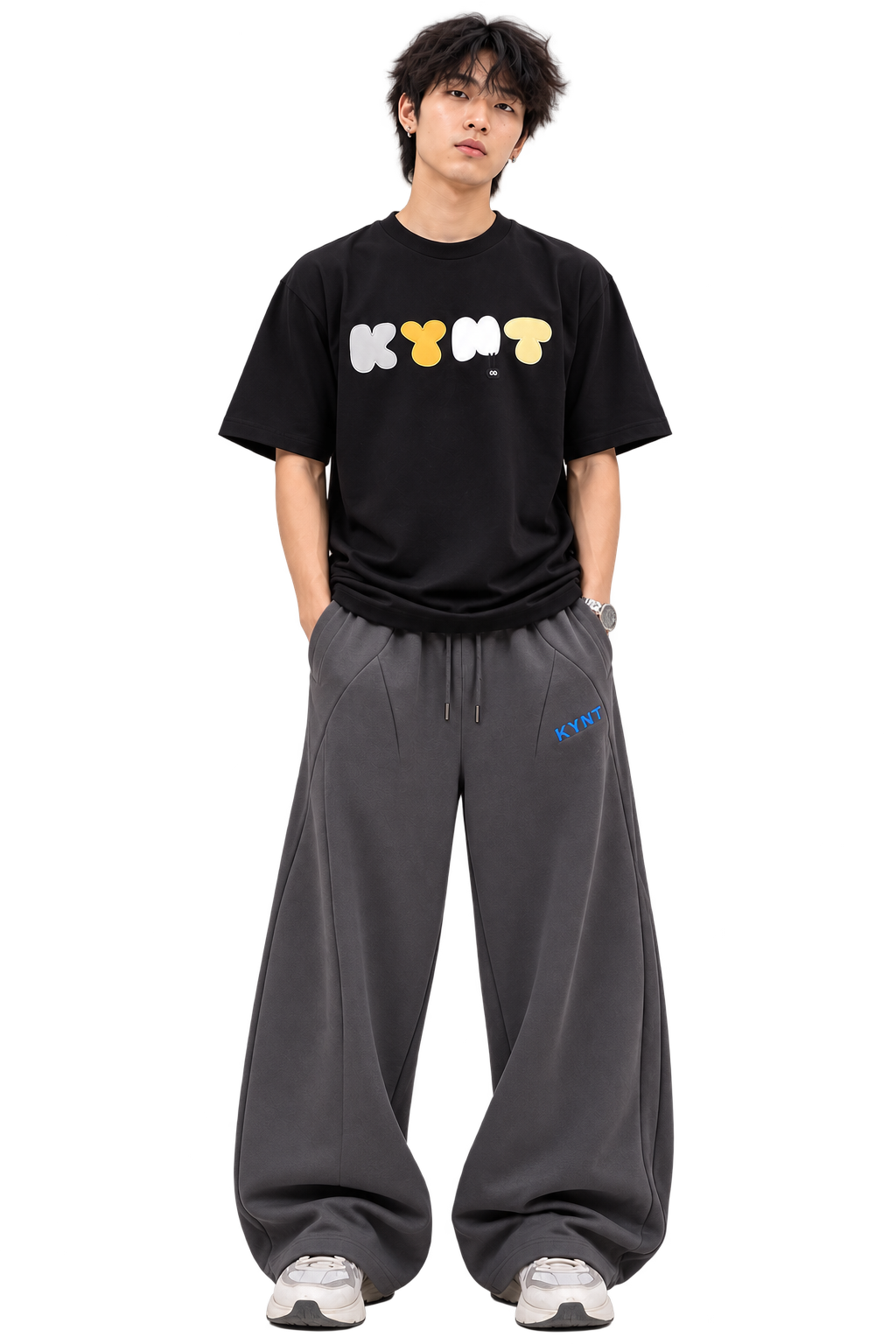 Asphalt Tee Black front