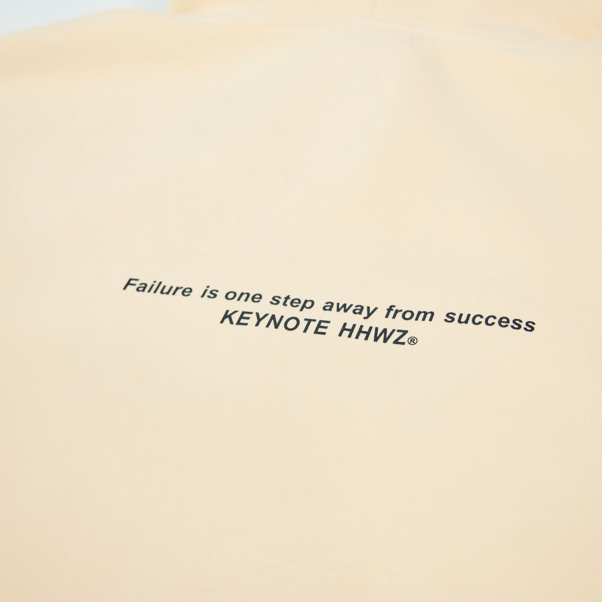 Keynote 3D Steel Printing Hoodie Cream White