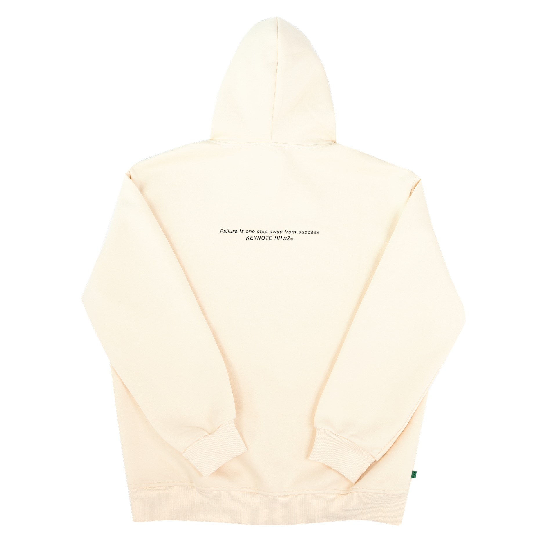 Keynote 3D Steel Printing Hoodie Cream White