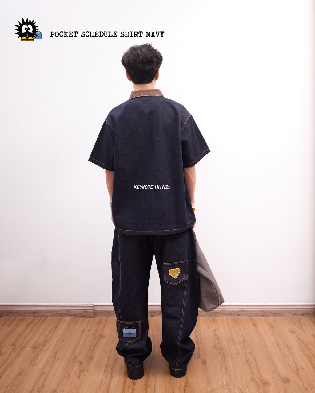 Pocket Schedule Tee Navy