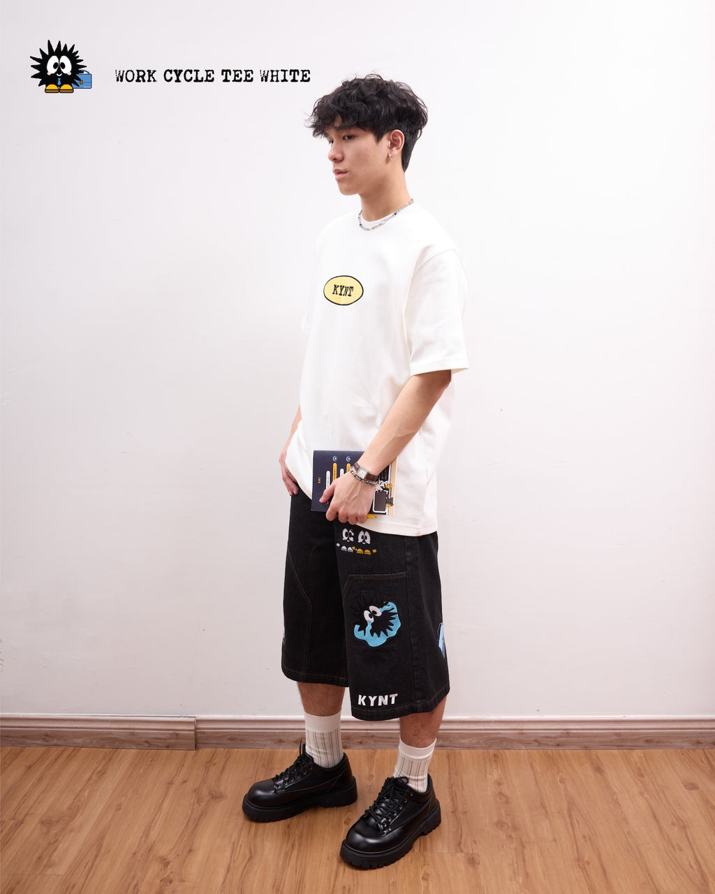 Work Cycle Tee White