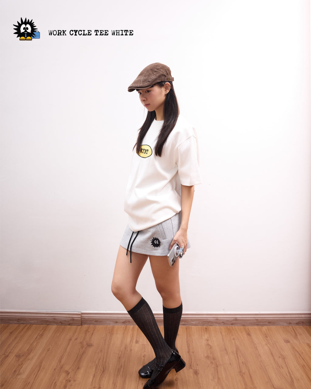 Work Cycle Tee White