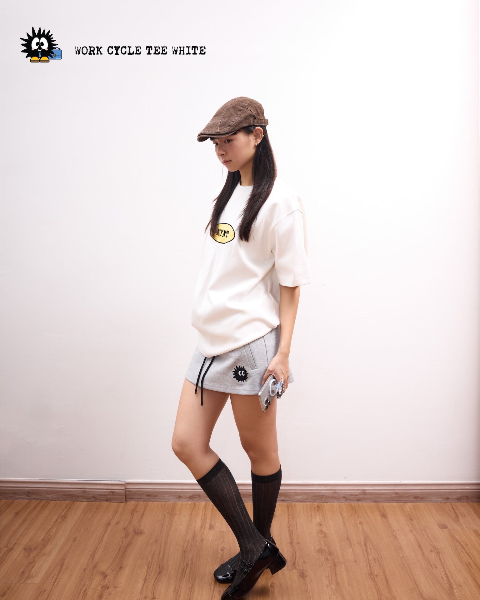 Work Cycle Tee White