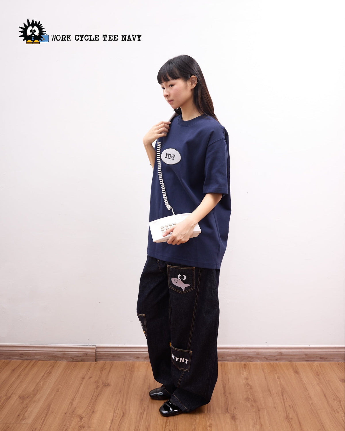 KEYNOTE | Workaholic Work Cycle Tee Navy - SWAGANZ