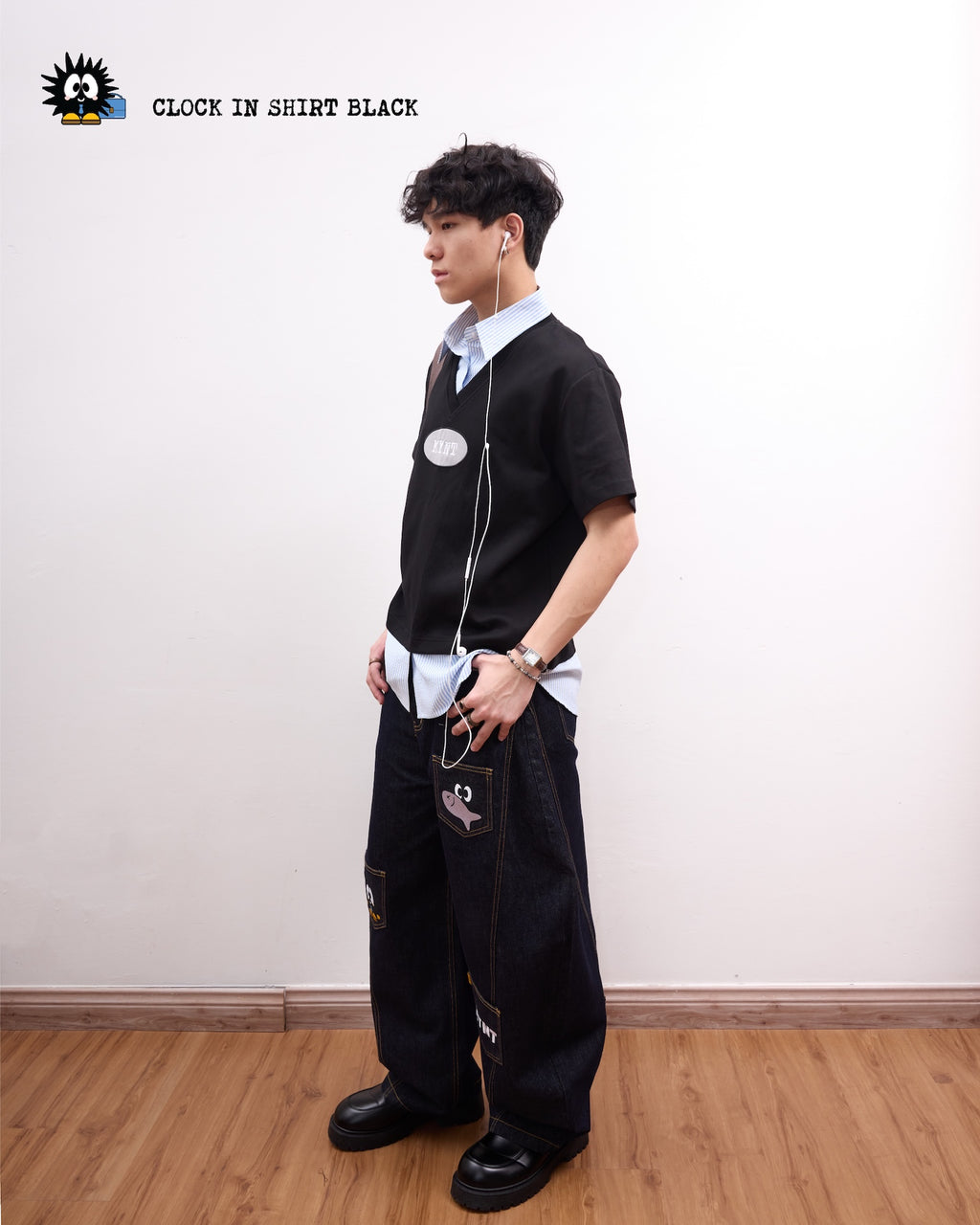 Clock-In Shirt Black