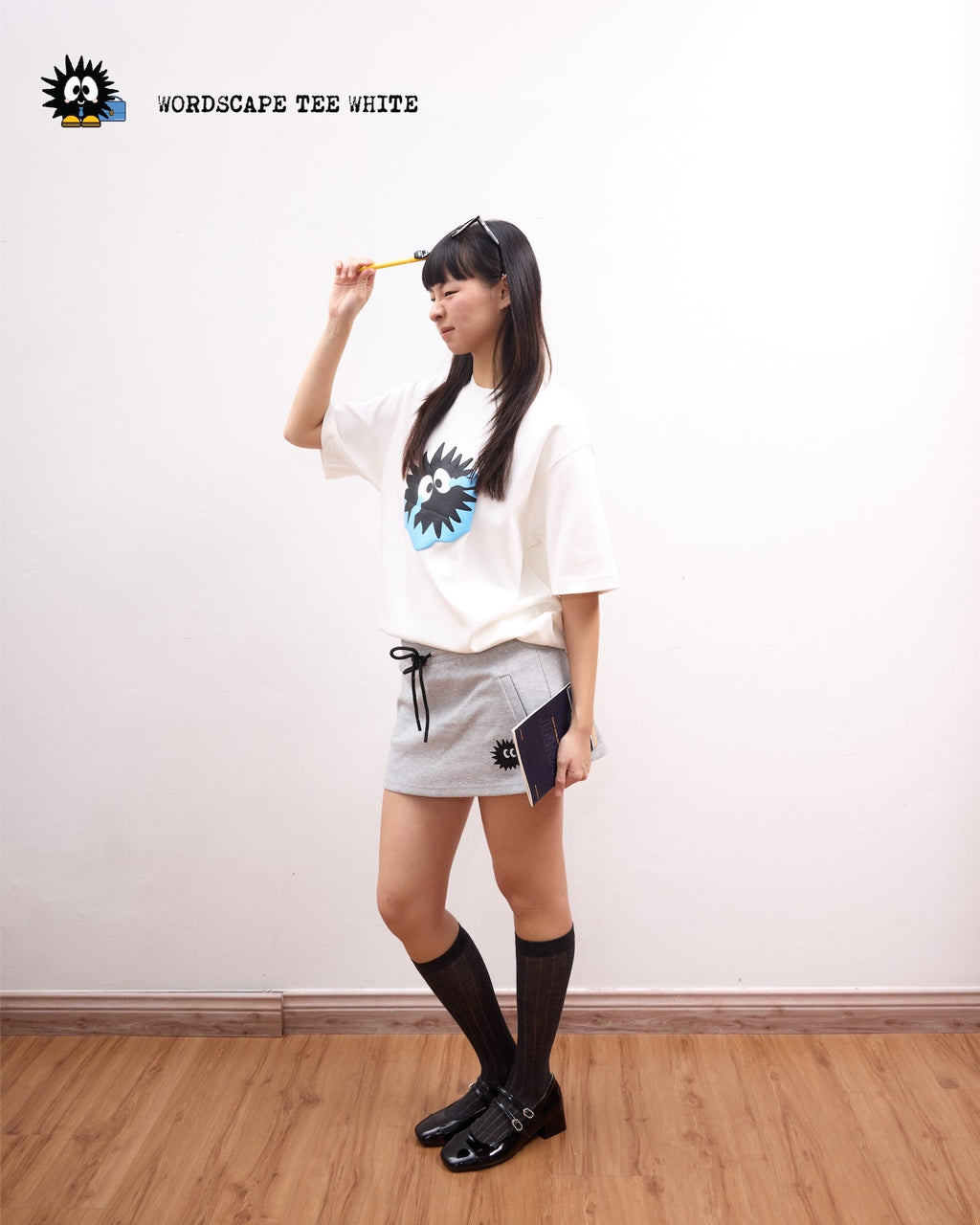 KEYNOTE | Workaholic Wordscape Tee White - SWAGANZ