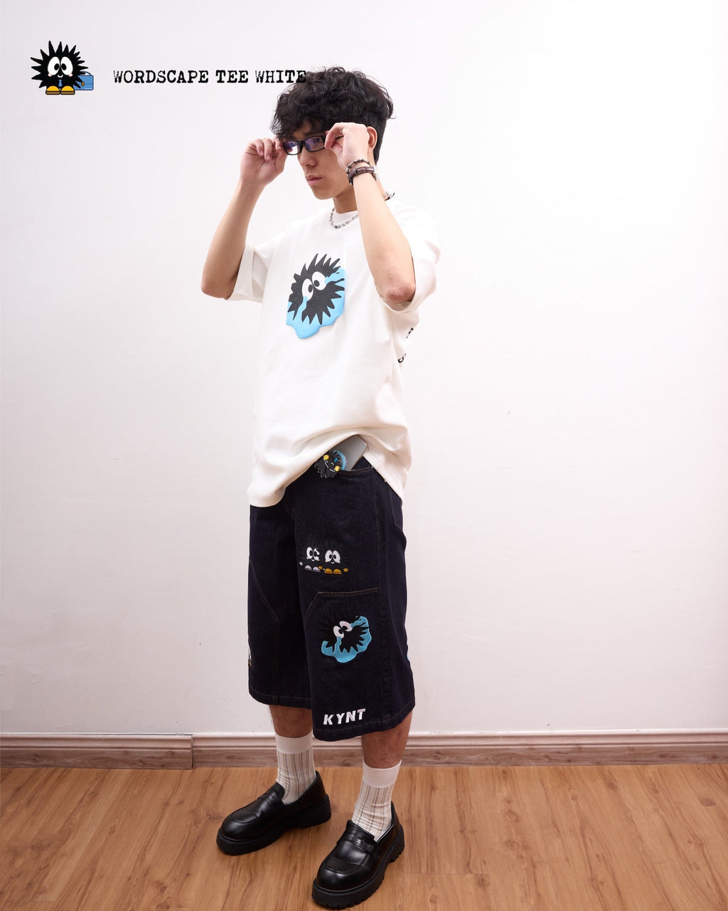 KEYNOTE | Workaholic Wordscape Tee White - SWAGANZ