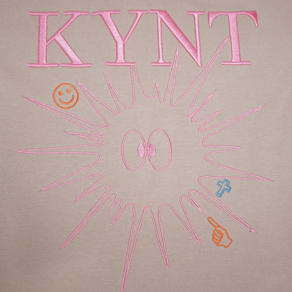 Embroidery Echinoidea Tee < Khaki Pink >
