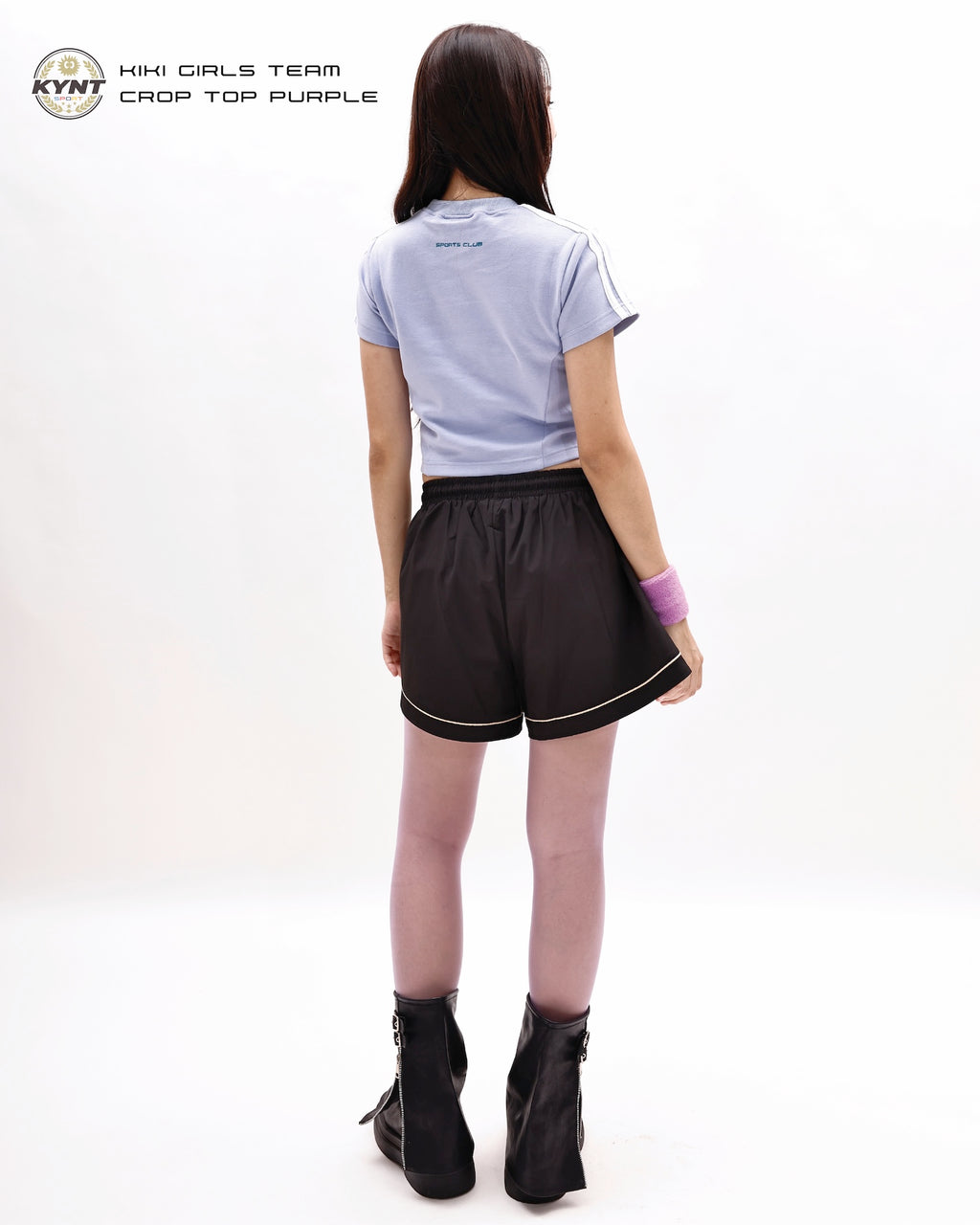 Kiki Girls Team Crop Top Purple