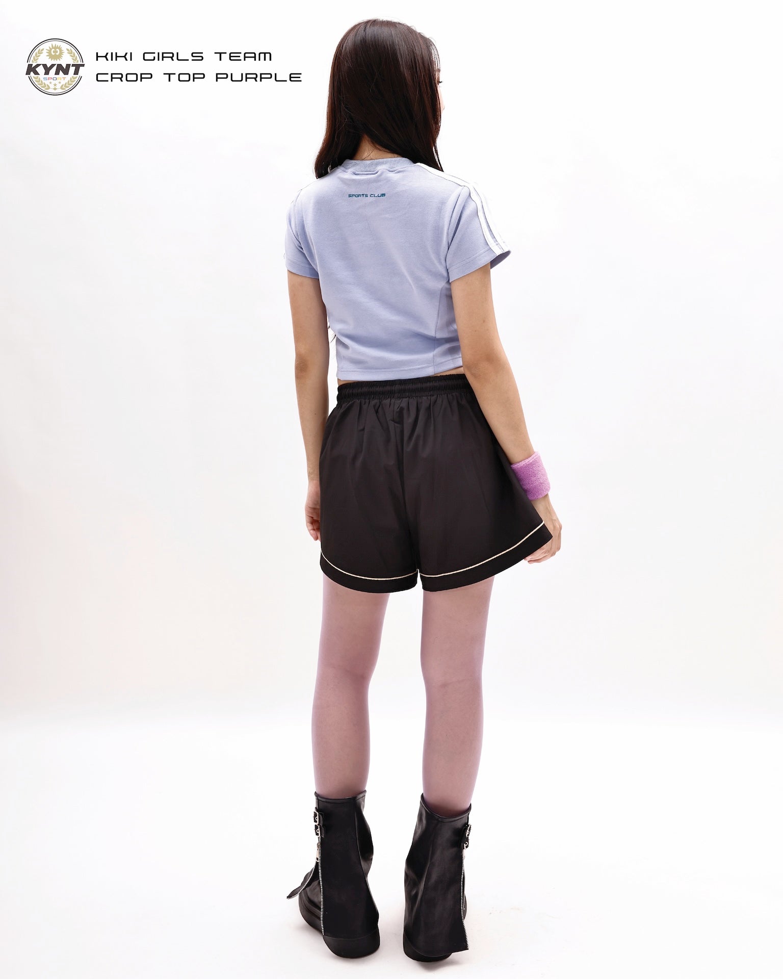 Kiki Girls Team Crop Top Purple