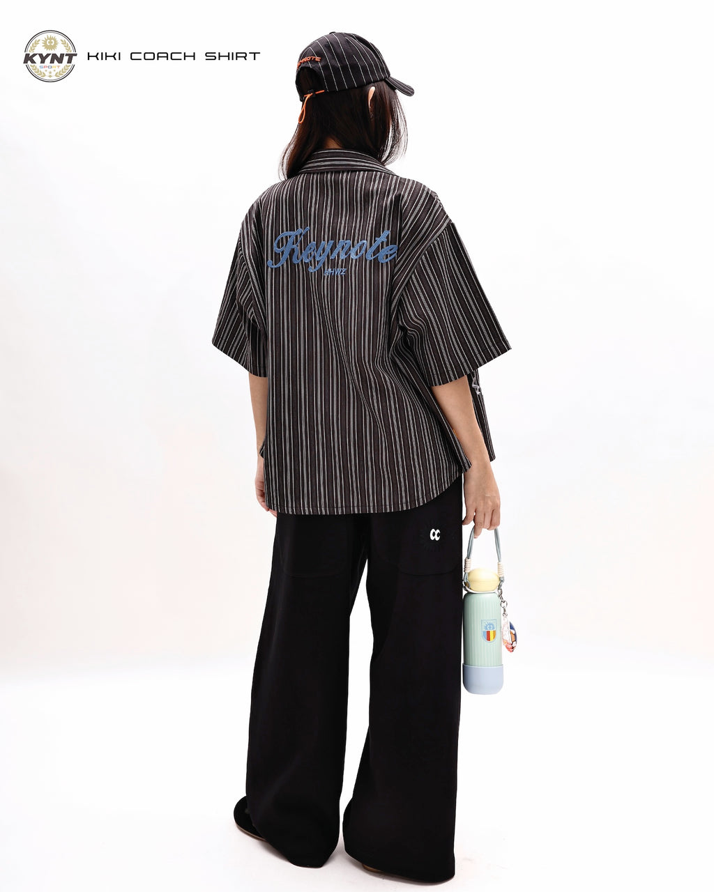 KiKi Coach Stripe Shirt Black